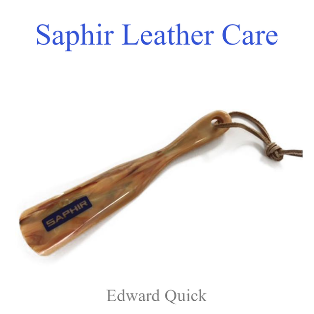 SAPHIR BEAUTE DU CUIR - SHOE HORN LEATHER STRAP - 17.5cm