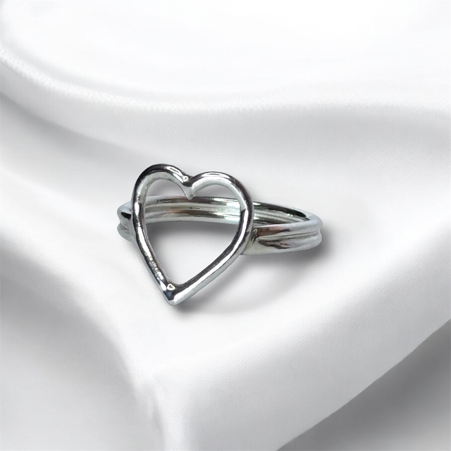 Silver Heart Ring