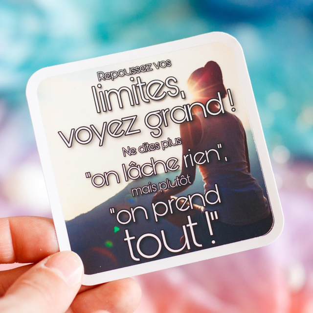 Namaste Grands Morts × Vénus en Filet ❧ Sticker Repoussez vos limites