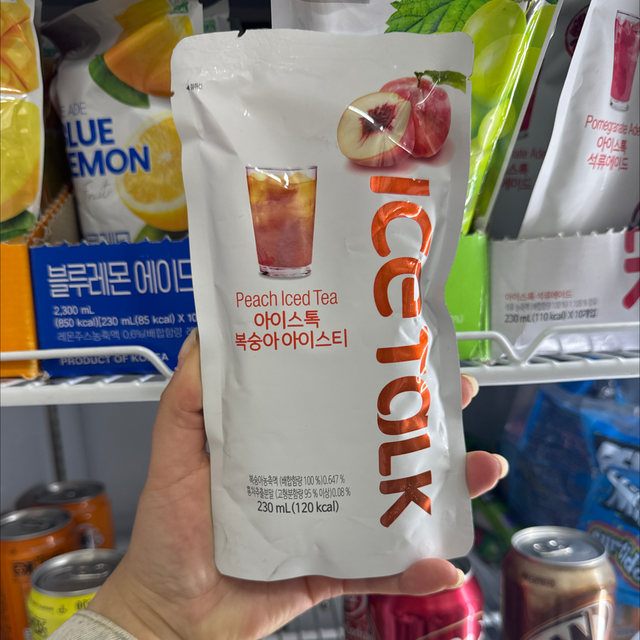 Pouch drink durazno tea 