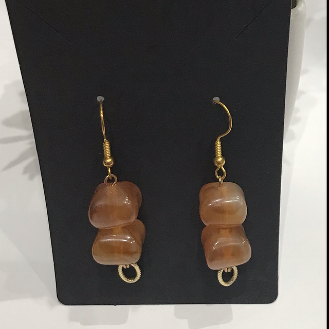 Brown Dangling Earrings- BDE222