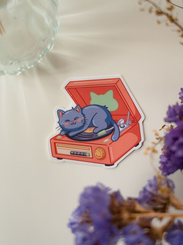 Sticker Cat Vinyle