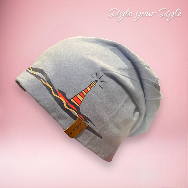Wende-Beanie Leuchtturm