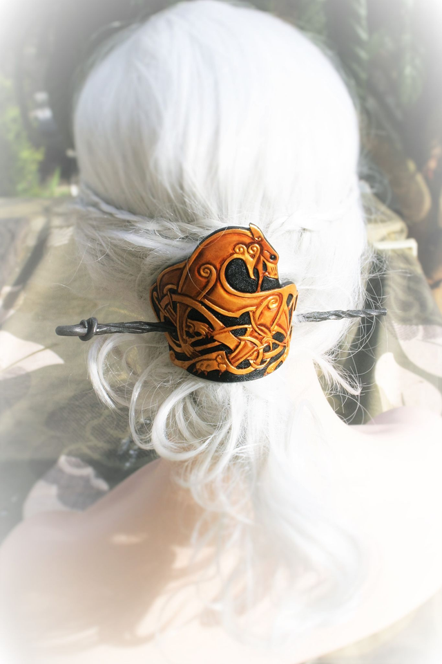 Barrette à pic &quot;Chien Viking&quot;