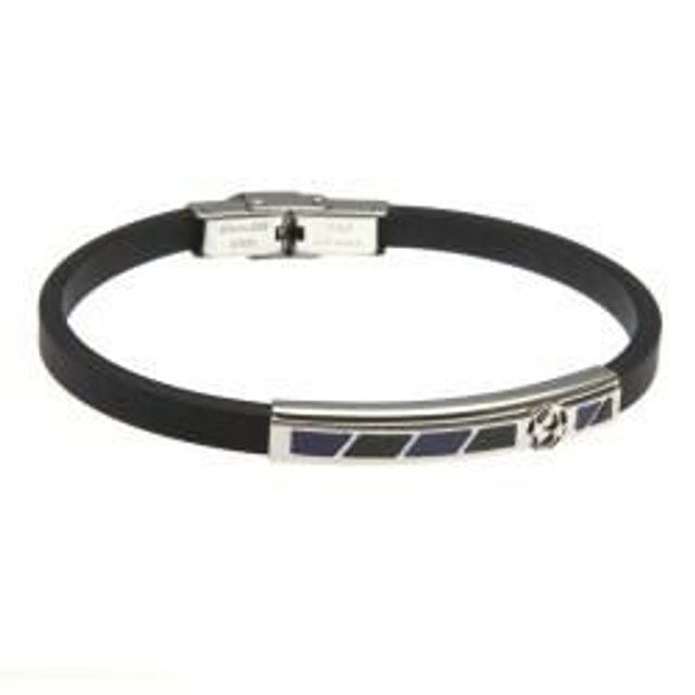 Bracciale uomo in caucciù con souvenir calcio