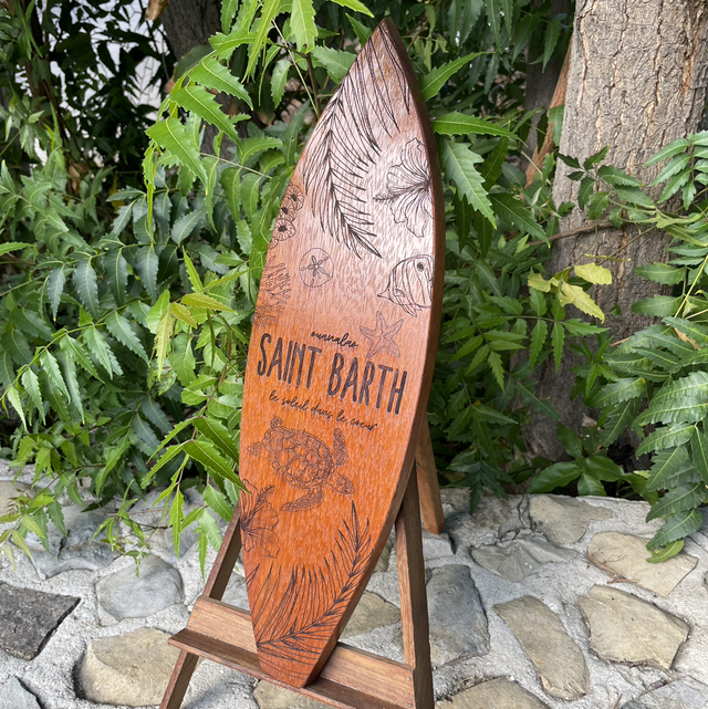 Décoration « surf en IPE »