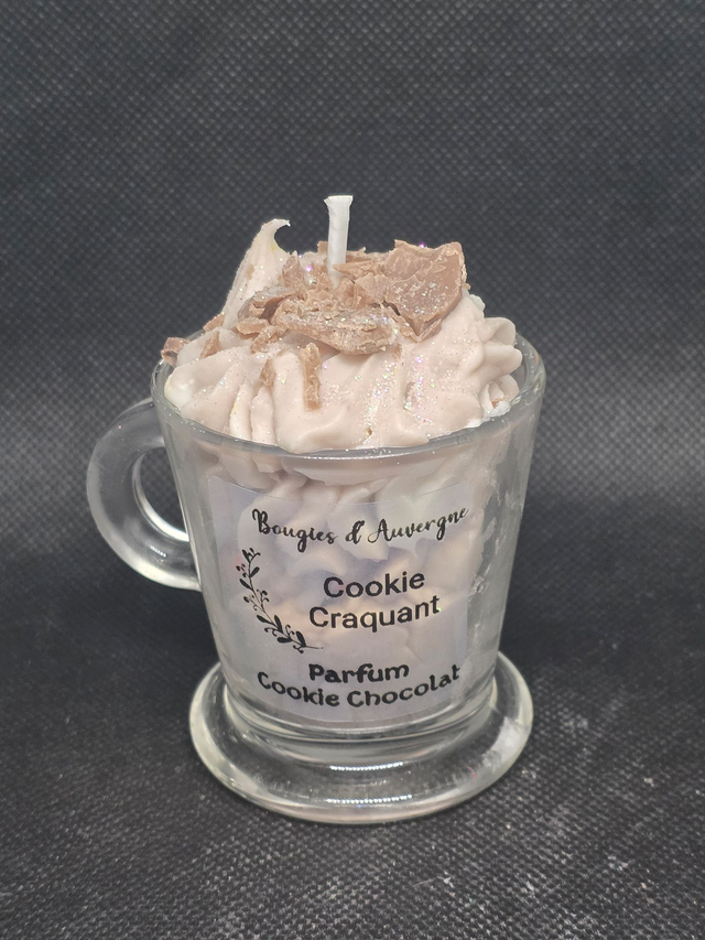 Bougie Cookie Craquant Parfum Cookies Chocolat