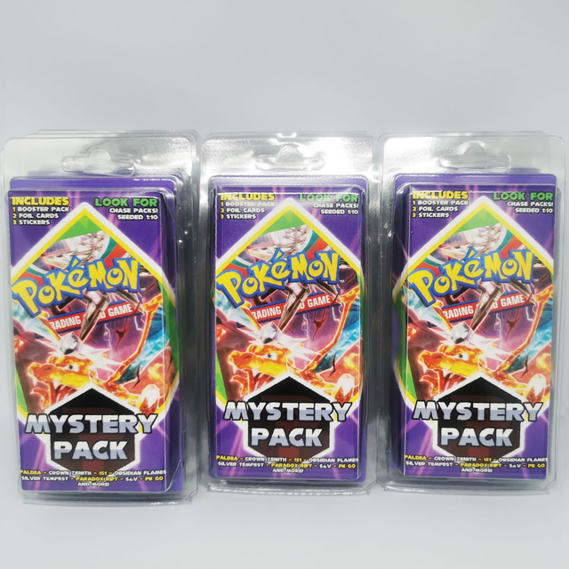 Pokemon Mystery Pack - 1 Booster + 2 Holos + Stickers