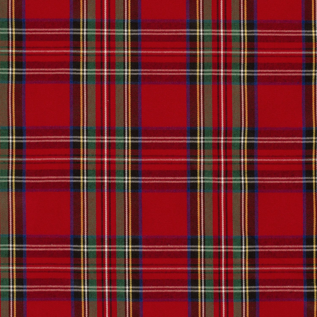 Gabardine Ecossais rouge