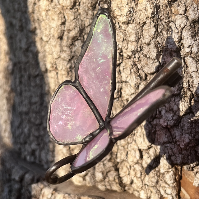 Clé Lumos - Rose irisé 