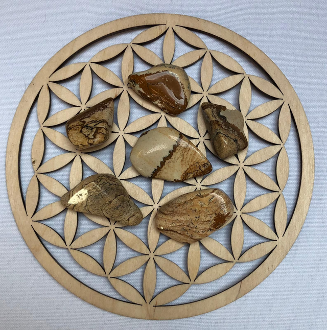 Pierre roulée en Jaspe Paysage