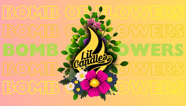 Bomb Of Flowers kaars