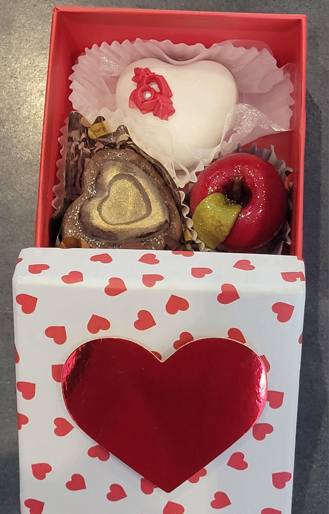 Coffret cadeau cœur de 3 pièces