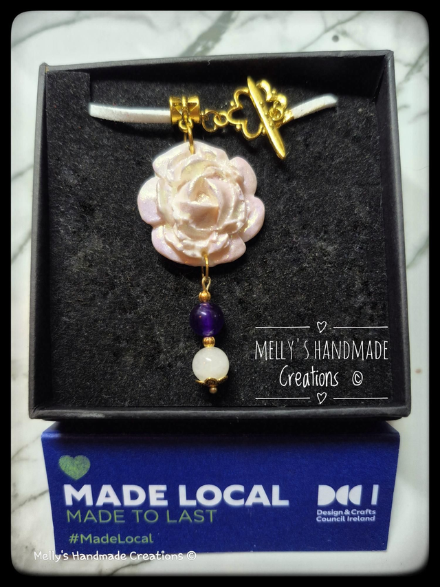 Rose and Gemstone Pendant