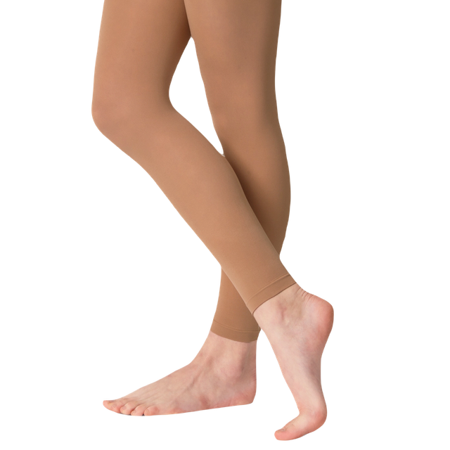 Adult footless tights - Tan Silky Dance