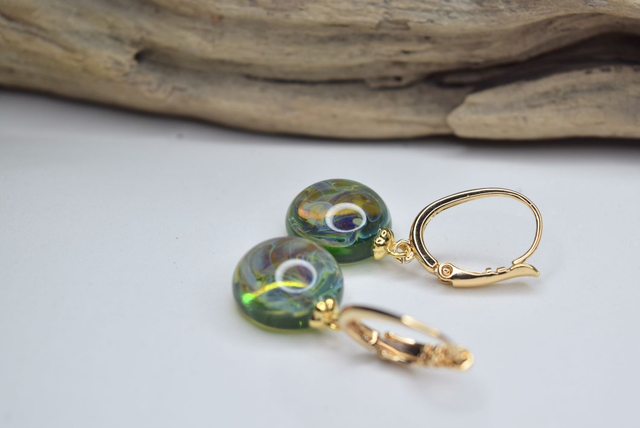 DORMEUSES NÉBULEUSE VERT MONTURE OR