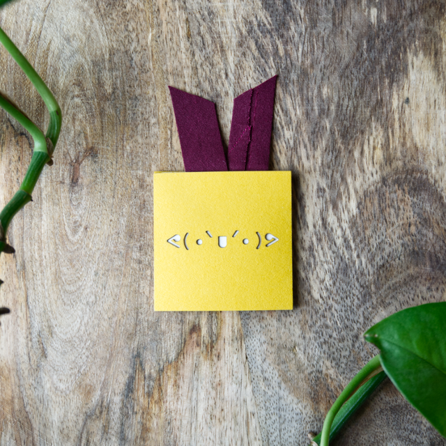 Mini-Carte Kaomoji "Fort" (5 x 5 cm)