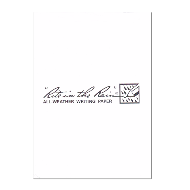 Feuille de papier blanc A4 "Rite in the Rain®"