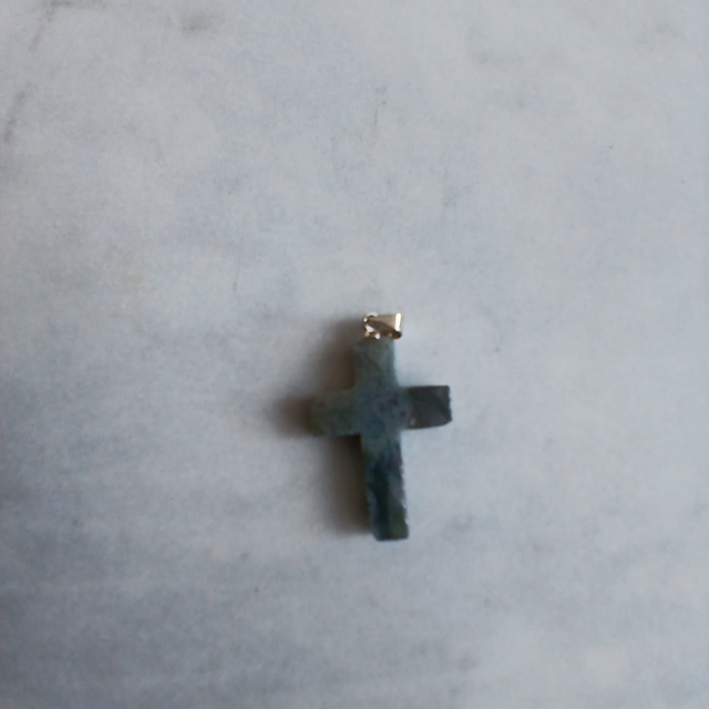 Heren hanger "Kruis" Agaat (2.043)
