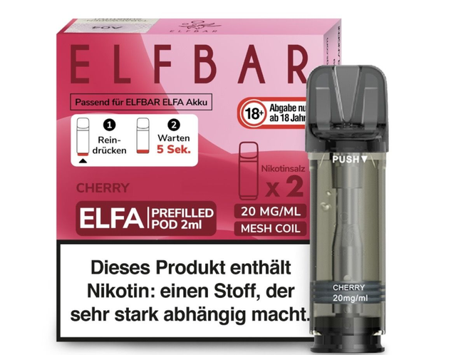 ELFBAR ELFA Prefilled Pods – Cherry | 20 mg