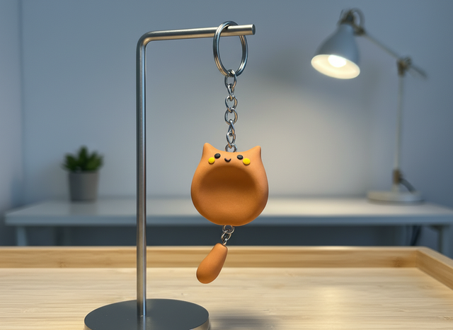 Handgjord Oro-Sten Nyckelring