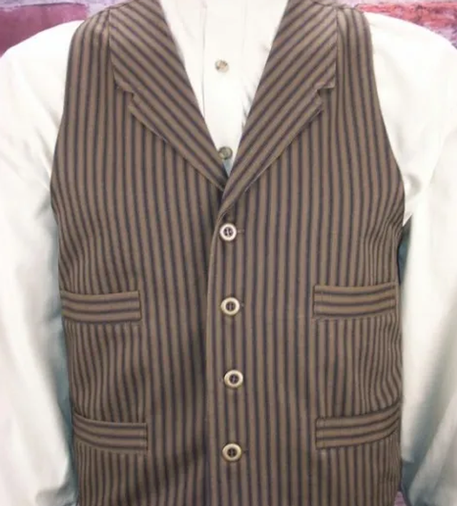 Outlaw Brown Stripe Vest