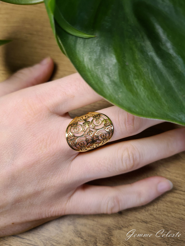 Bague &quot;Volutes Éphémères&quot;