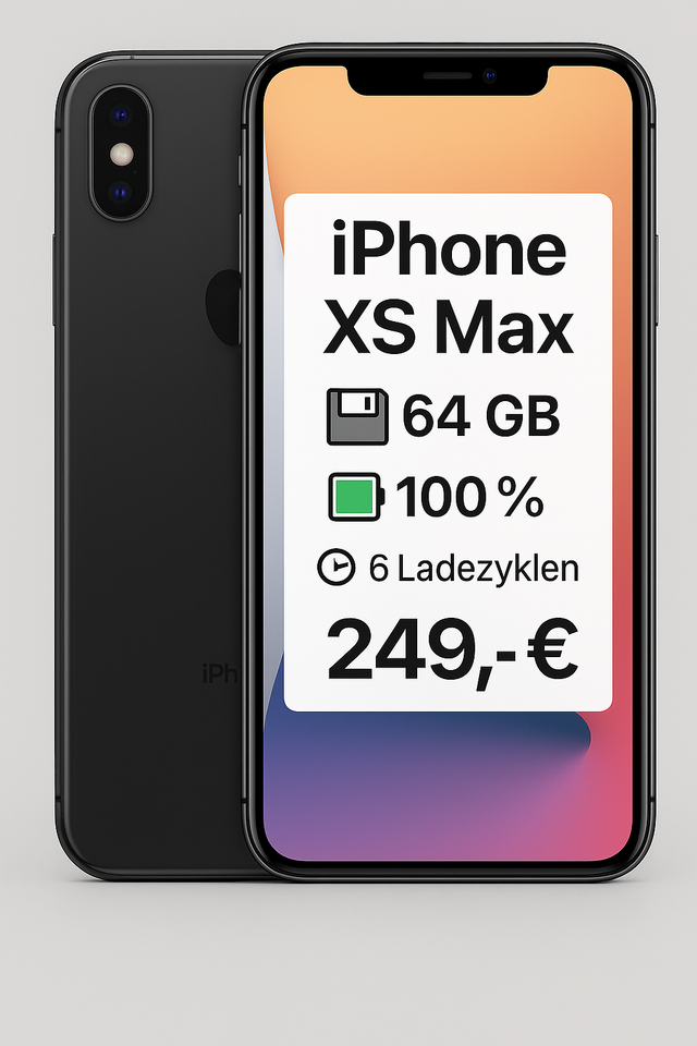 📱 Apple iPhone XS Max 64 GB schwarz 