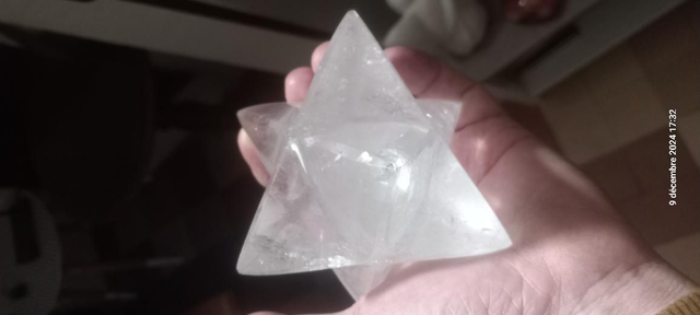 Merkaba cristal de roche 