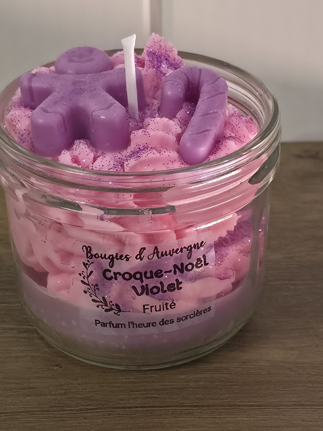 Croque Noël violet parfum l'heure des sorcières