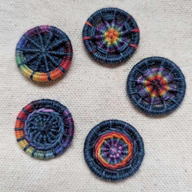 Multiple Style Dorset Button Kit, Night Rainbow 