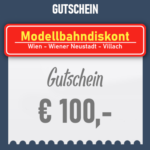 Modellbahndiskont  Gutschein100