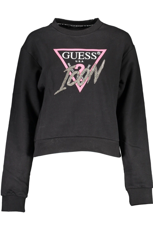 GUESS JEANS FELPA SENZA ZIP DONNA NERO