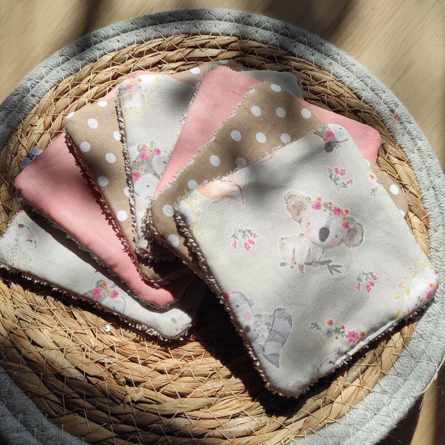 Lingettes lavables "Forêt enchantée"
