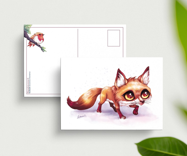 Carte postale Renard