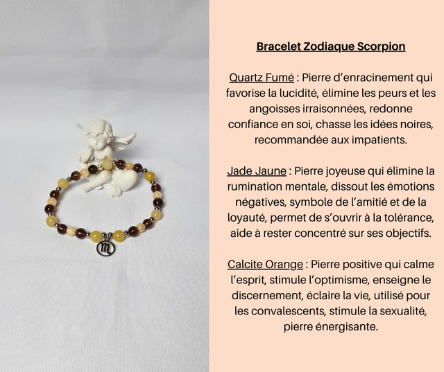 197- Bracelet Zodiaque Scorpion