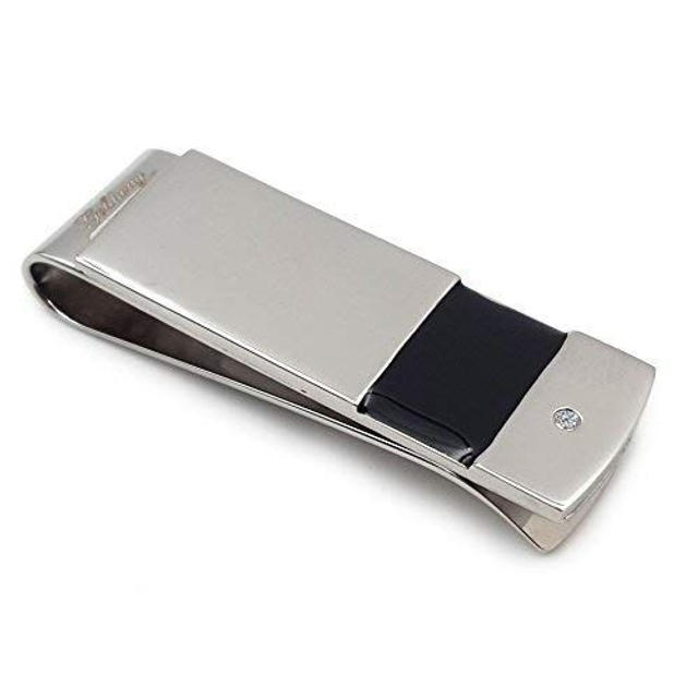 Ferma Soldi in Acciaio Inossidabile Clip Banconote Regalo Elegante Uomo Donna Placcato in Oro Bianco    