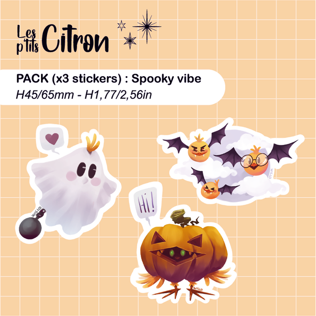 Stickers : Les p'tits Citron - spooky vibe