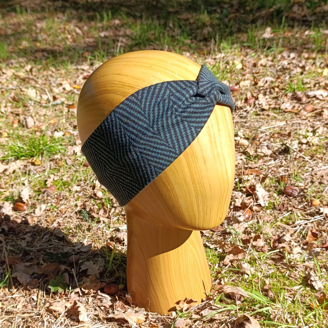 Bandeau hiver - vert et noir