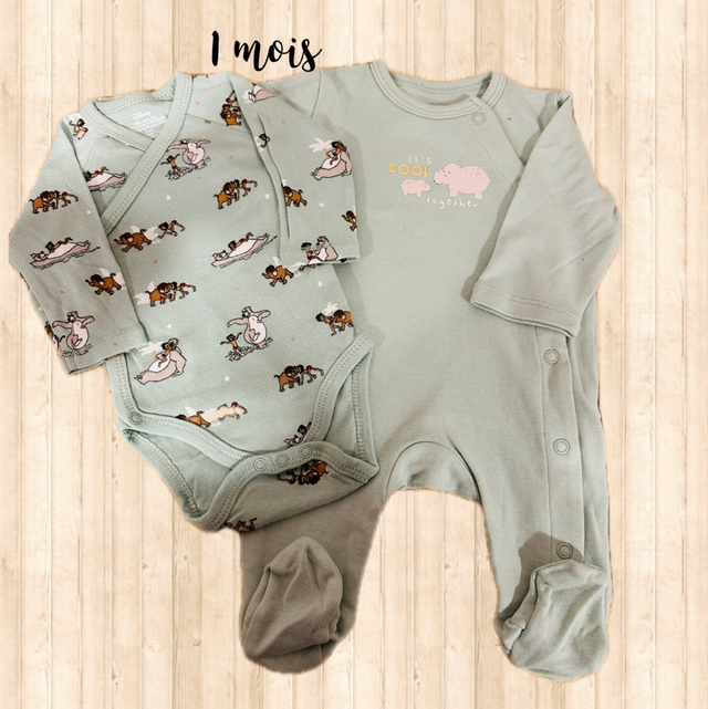 Lot pyjama avec body, Disney, Kiabi 