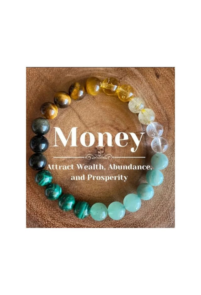 Naturstein-Armband Money