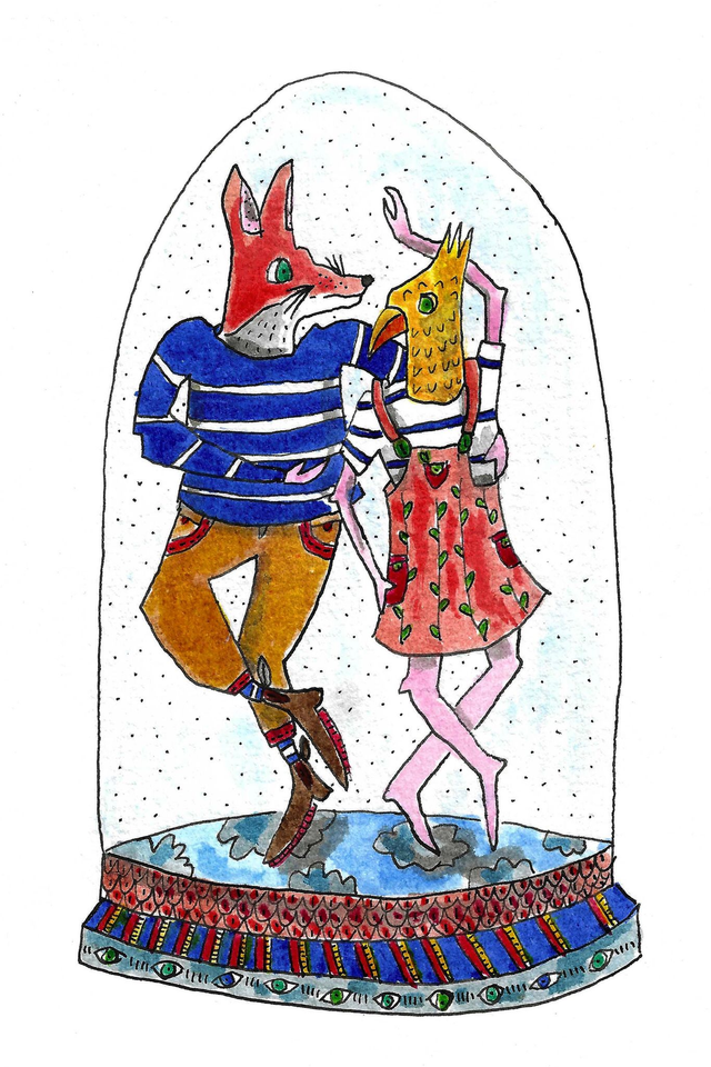 Carte postale "Les danseurs"