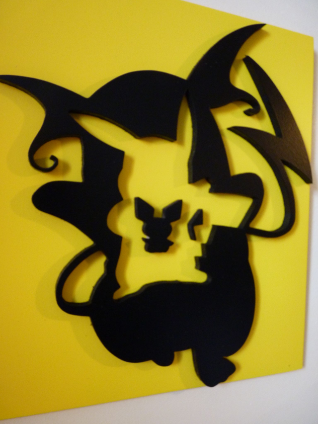 Evolution du Pokemon Pikachu - 21x24 cms