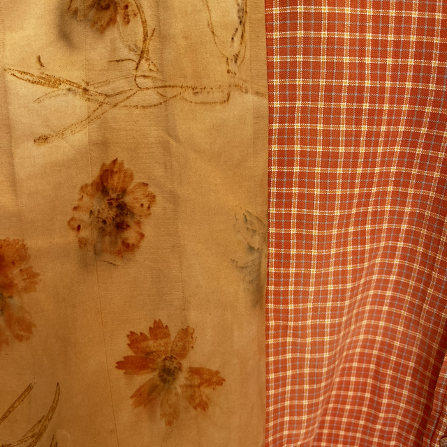 Chemise à pans orange