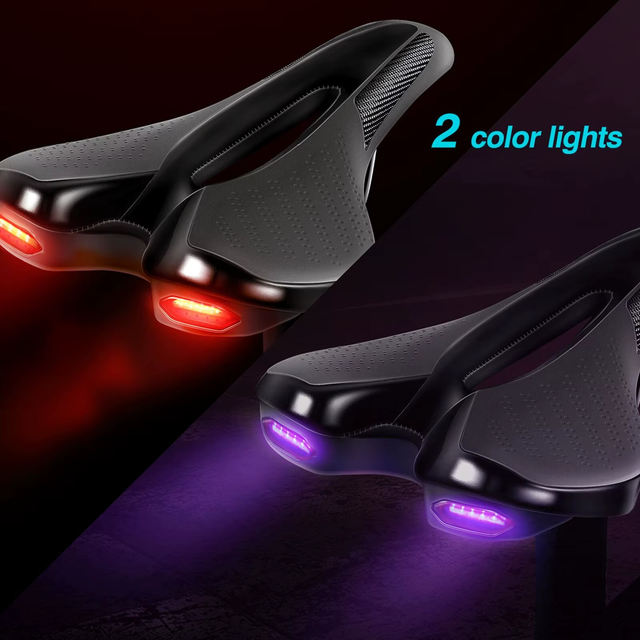 Bike Saddle With Led - Usb Rechargeble Ergonomic Pro Fit