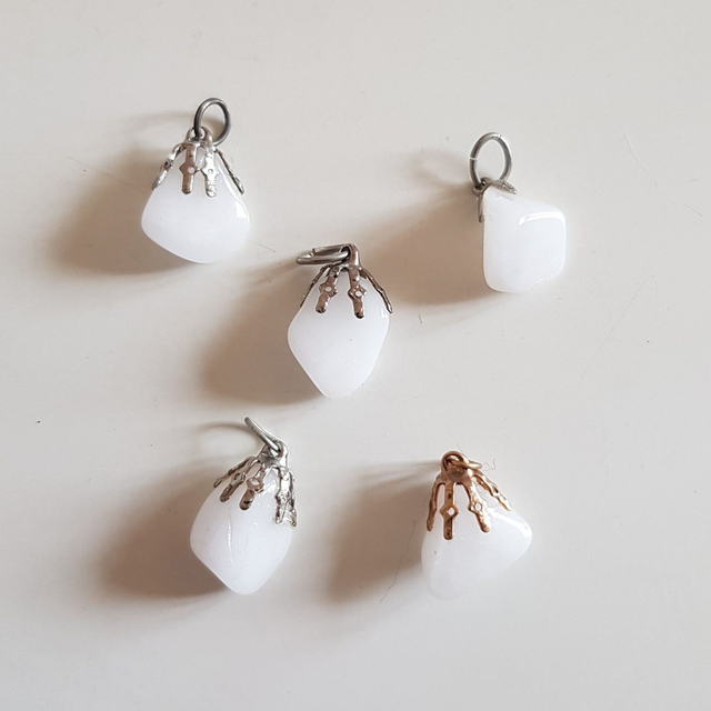 Agate blanche / pierre semi-précieuse