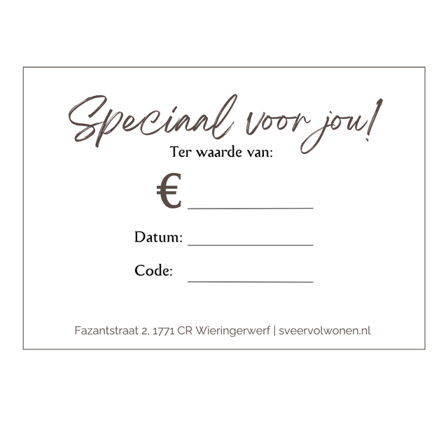 Cadeaubon Sveervol wonen