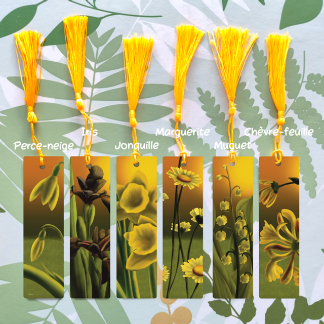 Fleurs - Marque-pages