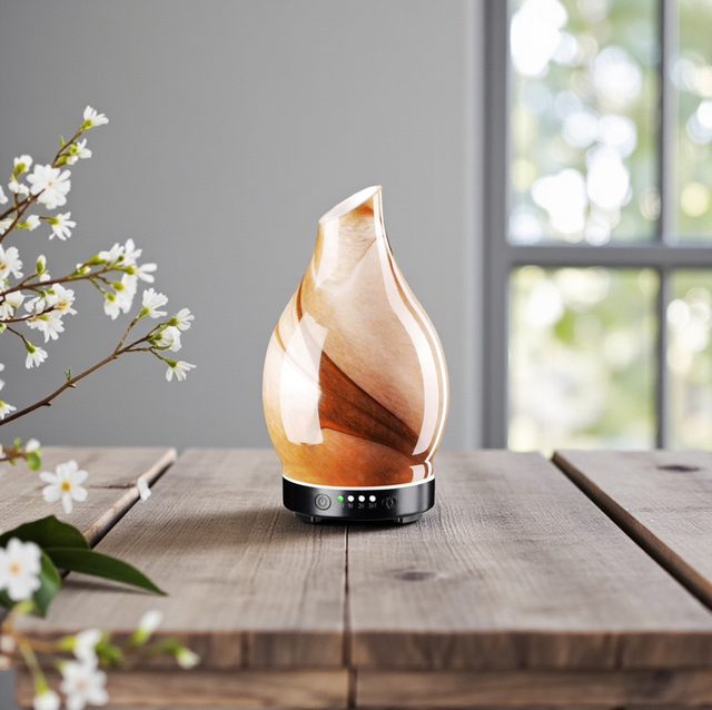 Bronze Swirl Glass Electric Mist Diffuser