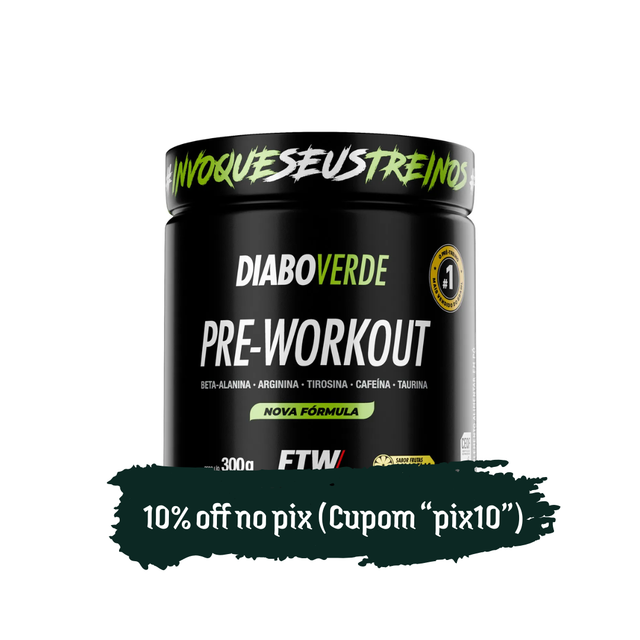 PRÉ TREINO DIABO VERDE 300G FTW
